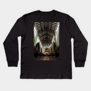 St Martin Church(back view) Kids Long Sleeve T-Shirt